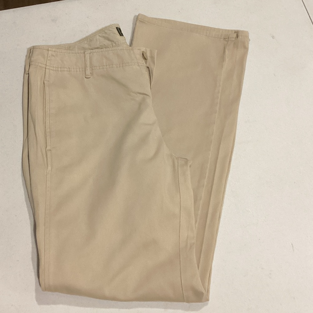 Eddie Bauer Women's Tan Straight Leg Pants